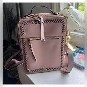 Calpak Mauve Backpack with Gold Accents small size